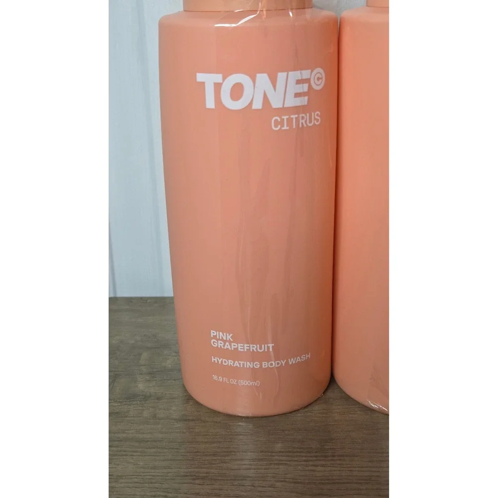 Tone Citrus Pink Grapefruit Hydrating Body Wash 16.9 fl oz 3 Pack Bundle